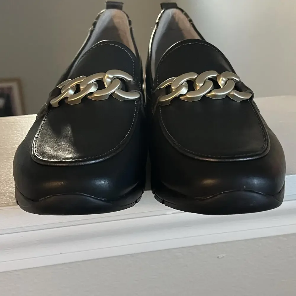 Pikolinos Loafers Cantabria Womens 10 Cowhide Leather Chain Slip On Arch Support